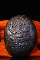 6tibetan temple collection old tibetan silver gabala bowl skull head four armed mahakala buddha dharma ornaments town house