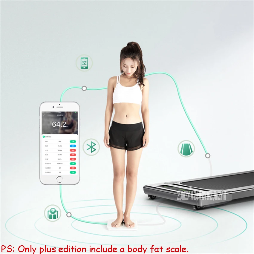 

Mini Treadmill Fitness Equipment Easy To Run Treadmill Home Mute Flat Treadmill Body Building With /Without Handrail
