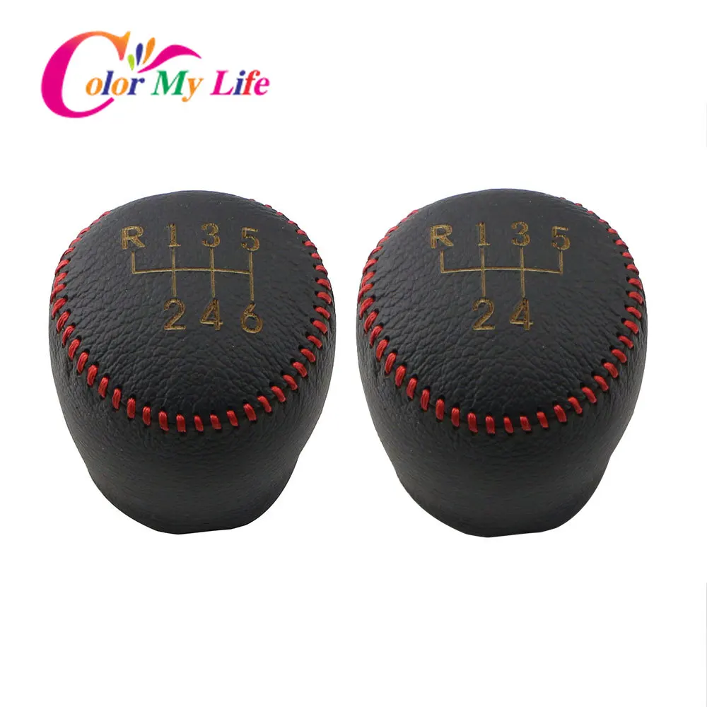 Цвет моя жизнь кожа 5 6 Скорость MT ручка переключения передач автомобиля Защита