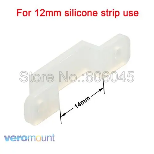 Силиконовый монтажный кронштейн, фиксирующий Зажим 8 мм 10 мм 12 мм для светодиодных светильник т IP67 3528 5630 5730 3014 5050 SMD RGB RGBW, 50 шт.
