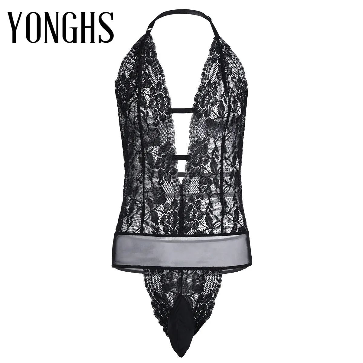 

Женское Эротическое нижнее белье, боди с открытой спиной, цветочный кошелек