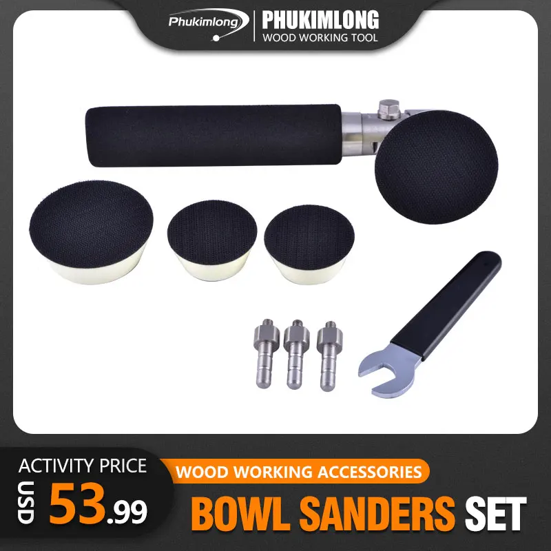 

Woodturners Bowl and Spindle Sander Package For Wood Lathes New M16 Polishing Buffing Bonnet Polisher Buffer Wheel Pad Disc Disk