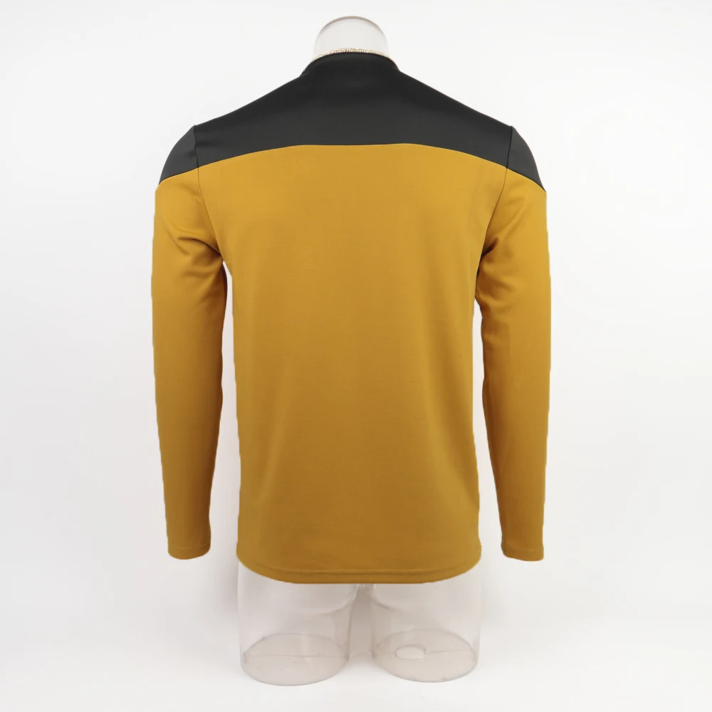 Звезда TNG капитан Пикард трек красный Униформа Топ куртка Voyager DS9 Желтый костюмы для косплея Хэллоуин Вечерние