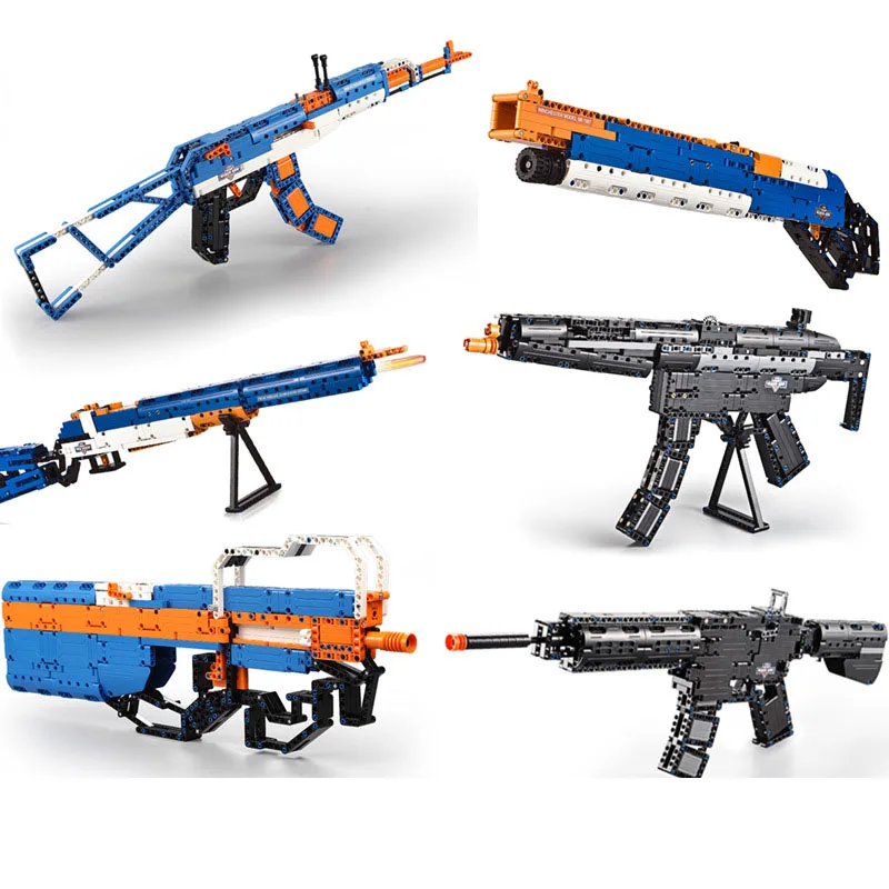 Cada AK-47 Desert Eagle Pistol 98K MP5 Weapon SWAT Gun...