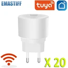 Детектор газа TUYA, 20 шт., Wi-Fi, умный датчик горючего газа, беспроводная домашняя сигнализация, поддержка приложения Smart Life