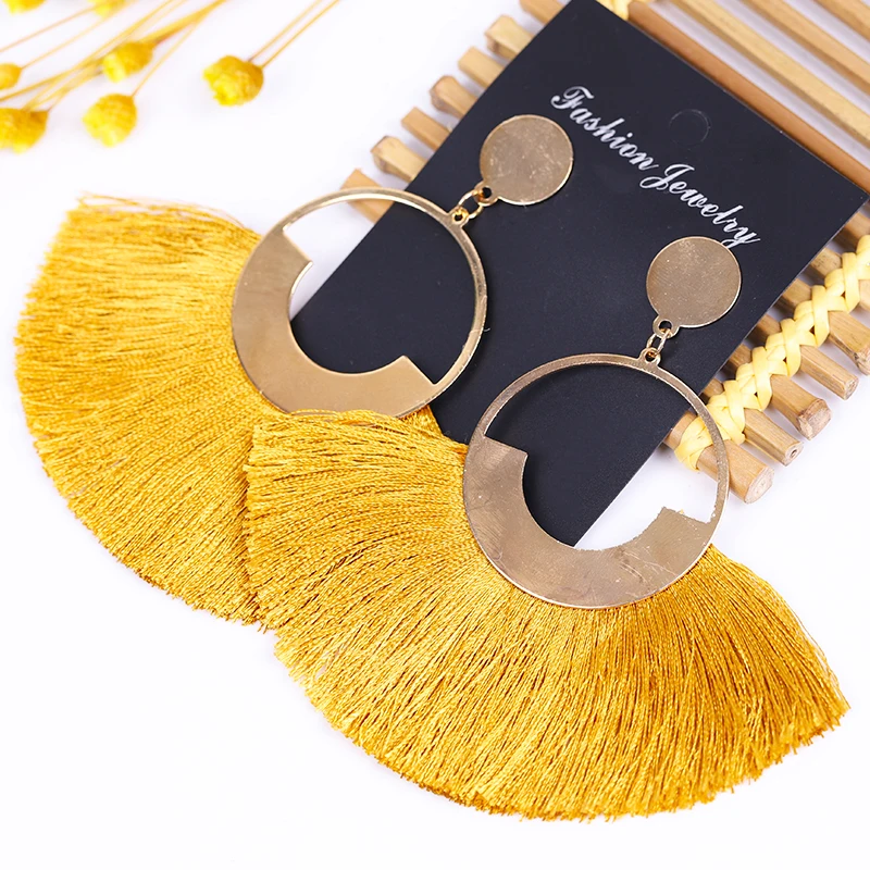 Серьги с кисточками для женщин ювелирные изделия в стиле бохо 2020 корейские
