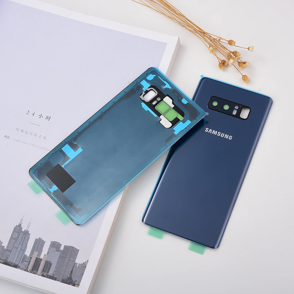 Чехол для Samsung Galaxy Note 8 N950 N950F N9500 SM-N950F Крышка батарейного отсека 3dglass задняя панель