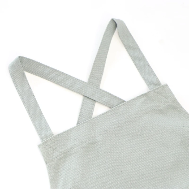 Модный холщовый кухонный семейный Мужской рабочий фартук шеф повара для гриля