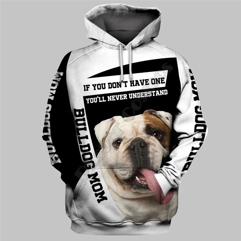 

Толстовка Bulldog Mom с 3D принтом, пуловер для мужчин и женщин, забавные свитшоты, модная одежда для косплея, свитер, Прямая поставка 02