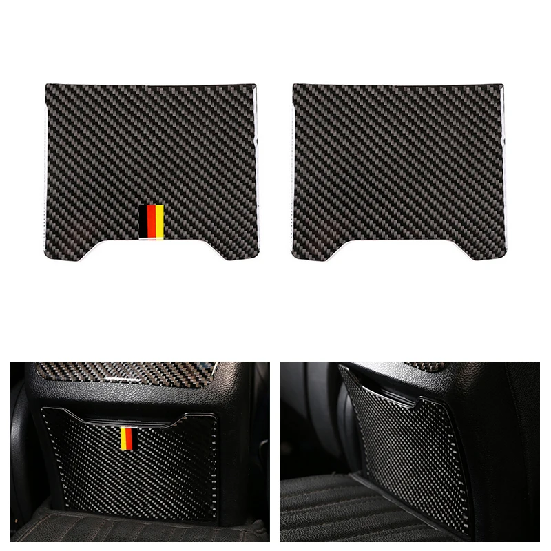 

Car Styling Real Carbon Fiber Rear Armrest Storage Box Panel Cover Trim For Mercedes Benz C Class W205 C180 C200 C300 GLC260