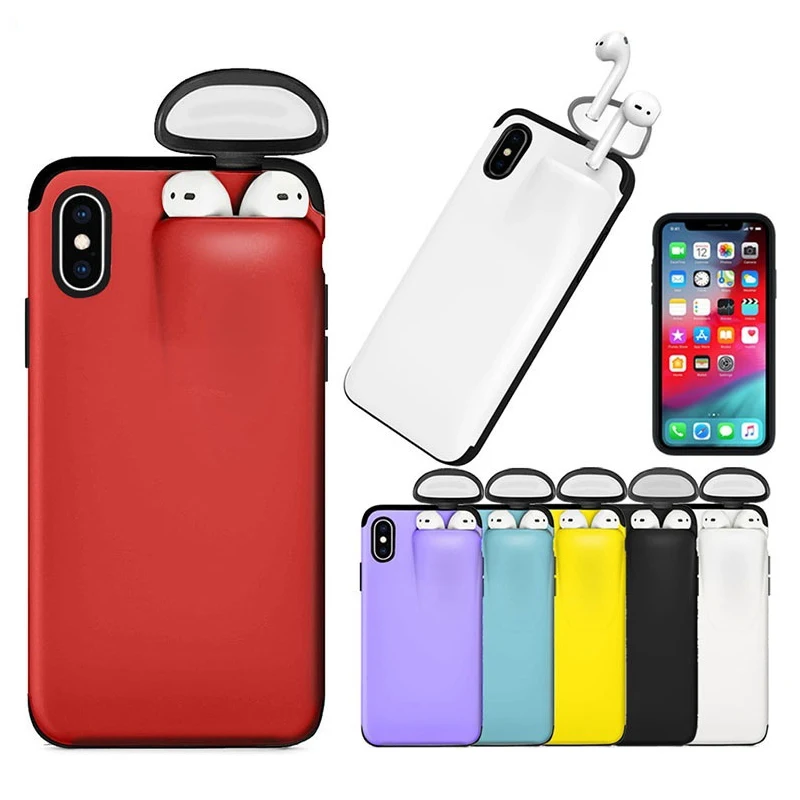 2 в 1 чехол для iPhone 11 Pro защитный TPU Fundas XS MAX XR X 8 7 6s Plus телефона | Мобильные телефоны и