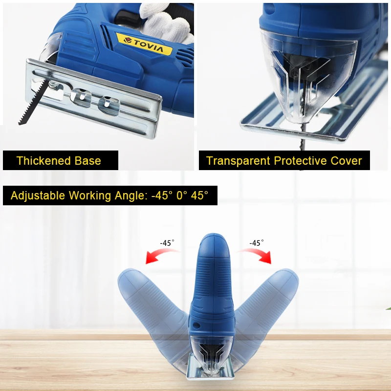 

400W Electrical Saw Wood Cutting Jigsaw 230V Electrical Saw for Wood Aluminum Metal Woodworking Power Tools Household DIY Tools