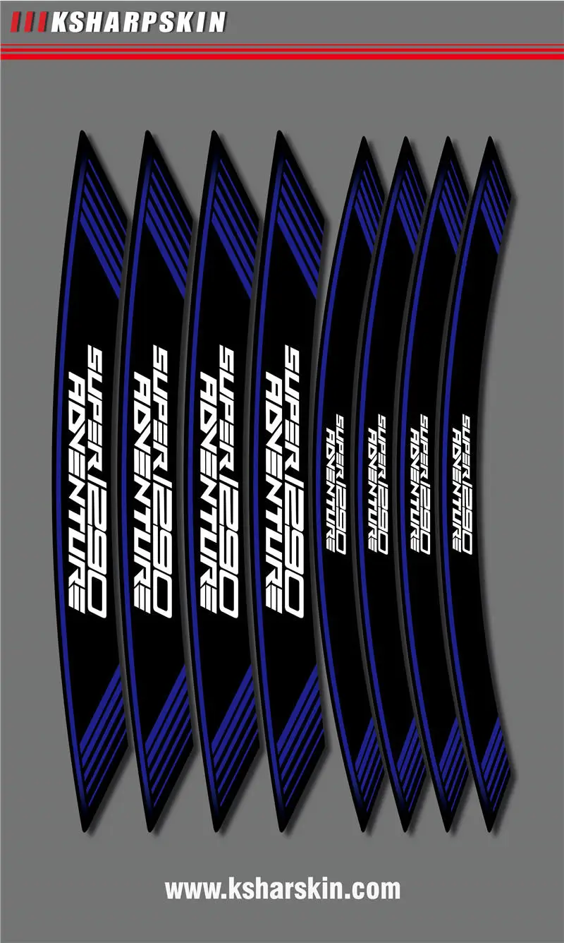 Wheel foil film personality tire logo decorative motorcycle sticker inner edge reflection decal for KTM SUPER1290 | Автомобили и