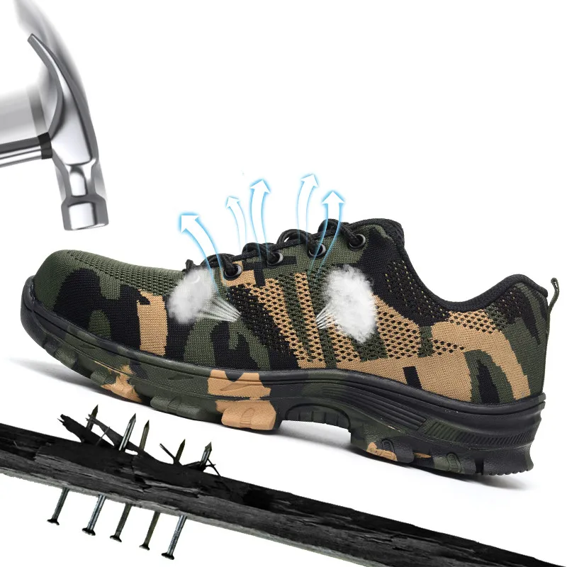 Дропшиппинг мужские и женские стальные ботинки с защитой пальцев уличная