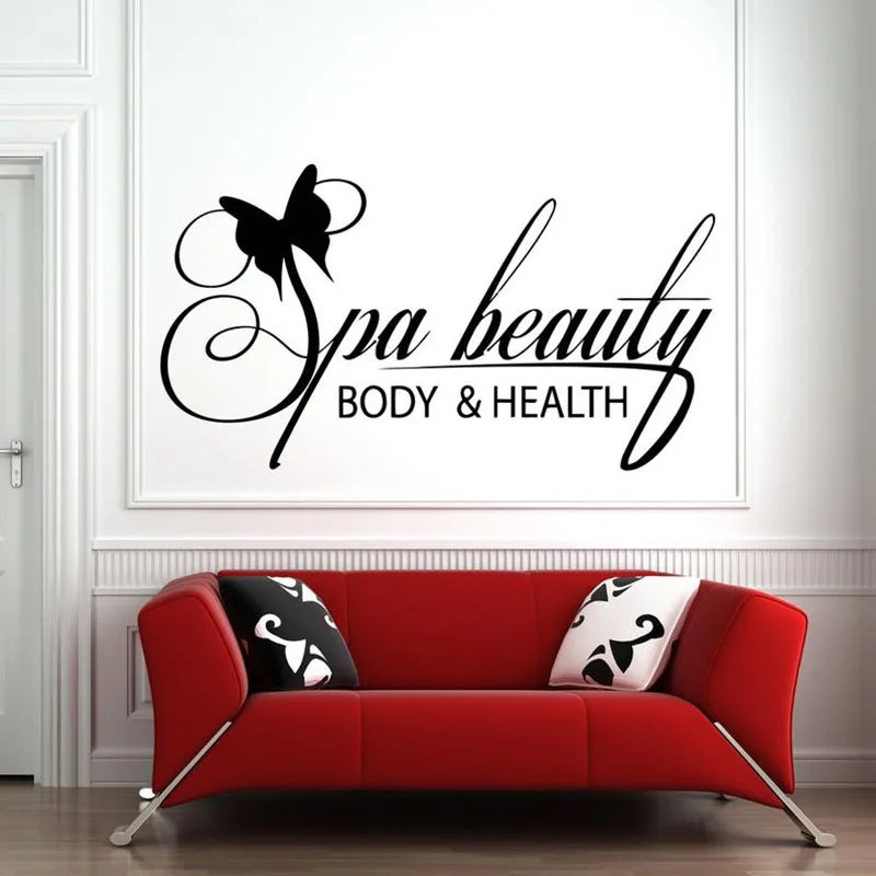 Спа салон красоты Настенная Наклейка Цитата тело здоровье винил надпись стены
