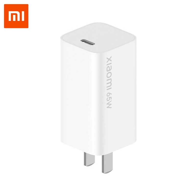 Оригинальное зарядное устройство для путешествий Xiaomi GaN 65 Вт 48% меньший размер USB