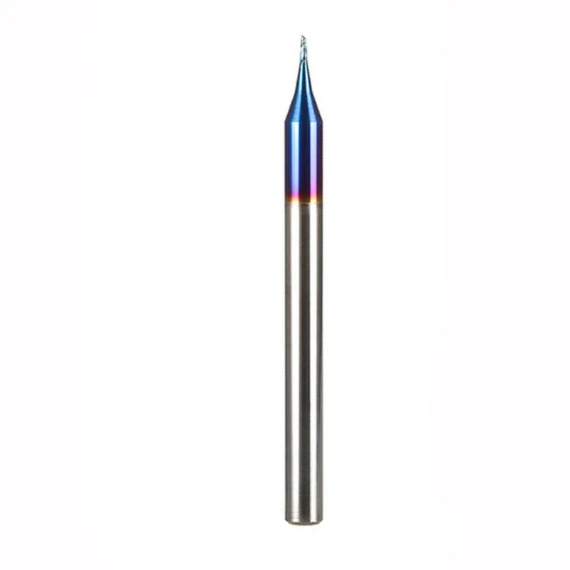 

1* 0.5MM Micro End Mill HRC65 2 Flutes Tungsten Carbide Flat Milling Cutter