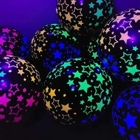 100pcs 12in neon glow latex balloons fluorescent wave dot balloon colorful candy color polka dot wedding party birthday decor