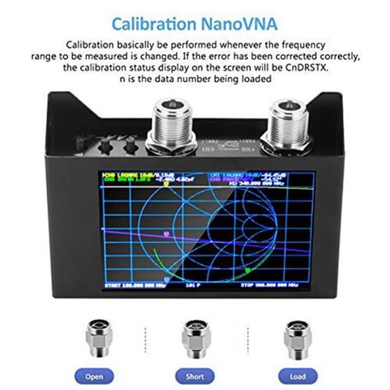 

SAA-2N V2.2 Vector Network Analyzer 50KHz-3GHz HF VHF Antenna Analyzer Measuring S Parameters with 4Inch Display Case