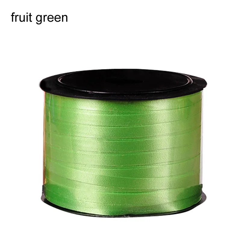 fruit green 1 рулон фольги воздушный шар ленты шар струны 5 мм X 100 ярдов Упаковка подарков ремесла Фольга завивка ленты Веревка DIY Свадебный декор - Цвет: fruit green