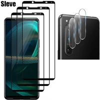 2 5D Tempered Glass For Sony Xperia iii Screen Protector with Lens Protector For For Sony Xperia1 III