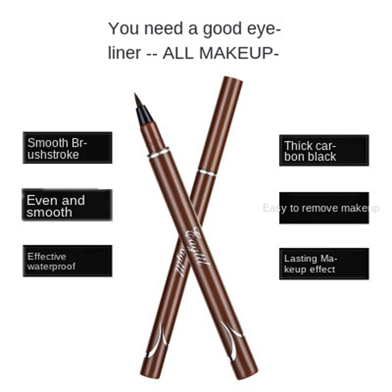 Водостойкая Подводка для глаз MB 2020 Стойкая подводка розовое золото Черная