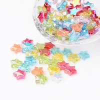 50pcs 10mm star spacer beads ab colorful czech loose beads for jewelry making necklace bracelets accessories diy beading crafts