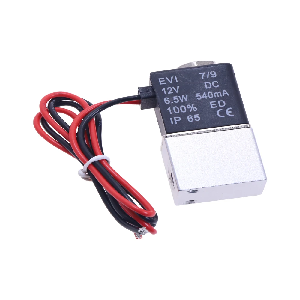 1 шт. нормально закрытый Пневматический электромагнитный клапан 12 В постоянного