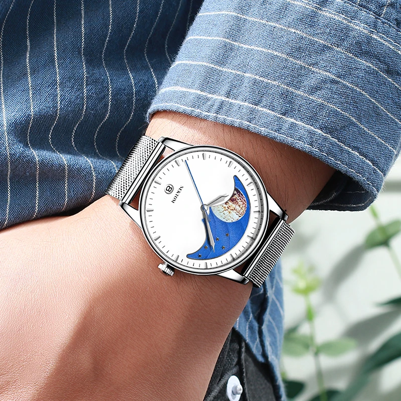 Часы наручные NEKTOM Мужские кварцевые люксовые модные повседневные в стиле