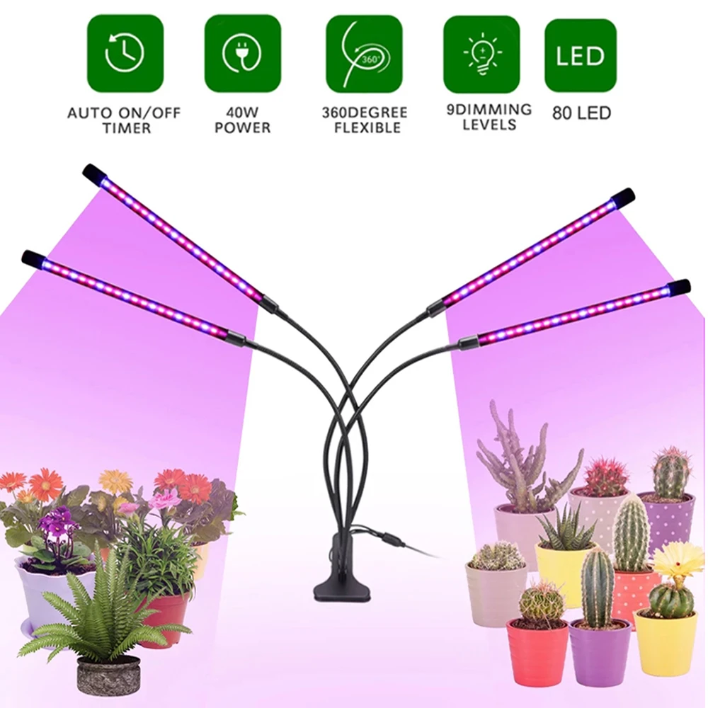 

LED Grow Light USB Phyto Lamp Full Spectrum Fitolamp Timing dimming With Control Phytolamp For Plants Seedlings Flower Home Tent