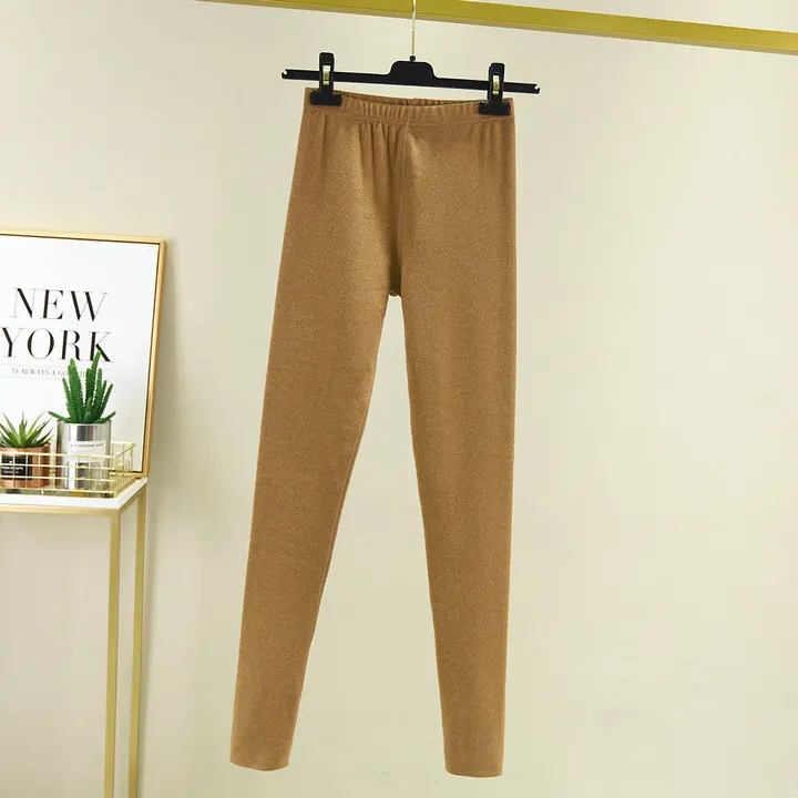 

Women Winter Warm Long Johns Women's Wool Leggings Basic Bottoms Thermo Underwear Female Plus Size