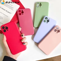 coque iphone 11 12 pro max case luxury original silicone full protection soft cover for iphone x xr xs max 7 8 6 6s phone case