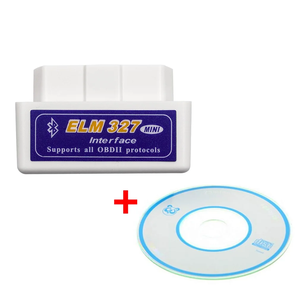 White Универсальный elm327 Bluetooth OBDII V2.1 Автомобильный сканер кода адаптер OBD2 диагностический инструмент для Chevrolet Chrysler Ford Dodge - Цвет: White