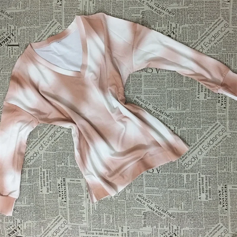 

Casual Llose Two Piece Set Women Tie-Dye Print Pullover+wide Leg Pants Suits Tracksuit 2Pcs Outfits Female Summer Lounge Wear