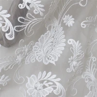 mesh lace fabric wedding dress tulle french net bridal sequin african nigerian off white hight quality