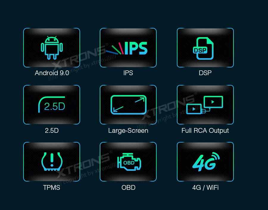 XTRONS 10,1 ''ips Android 9,0 DSP Автомобильный мультимедийный стерео радио плеер для HONDA Accord 2002-2007 VII 7 левый руль gps без DVD