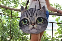 creative design lovely toy cat shoulder bag large capacity large size cat bag loving cat handbag