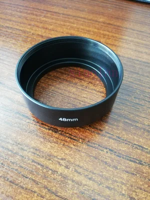 Фото 48 мм бленда из алюминиевого сплава наклонная вентилируемая бленда для Canon Canonet QL17 GIII фиксированный фокус 35 50 мм аксессуары для объектива кам... №3