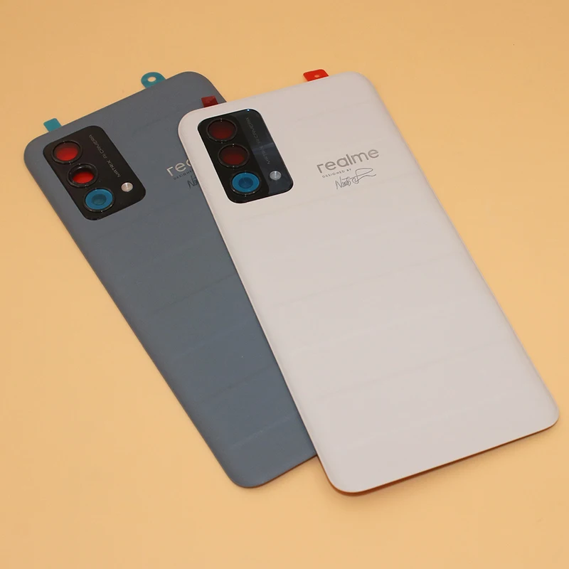 new fashion battery back cover high quality leather rear door housing panel case for realme gt master edition with camera lens free global shipping