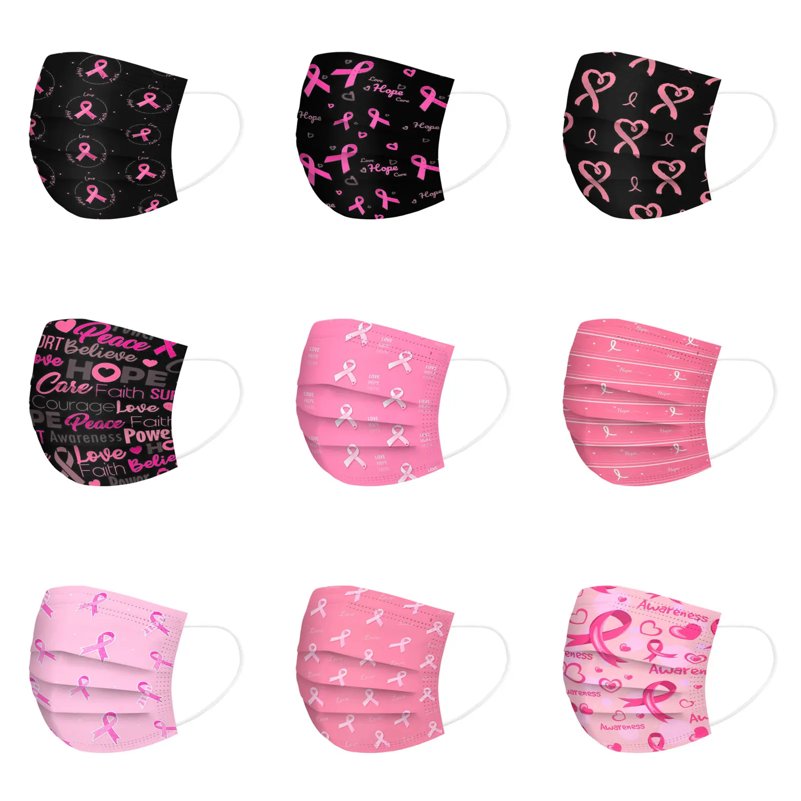 

Маски 3-слойные нетканые, унисекс, 20 шт.