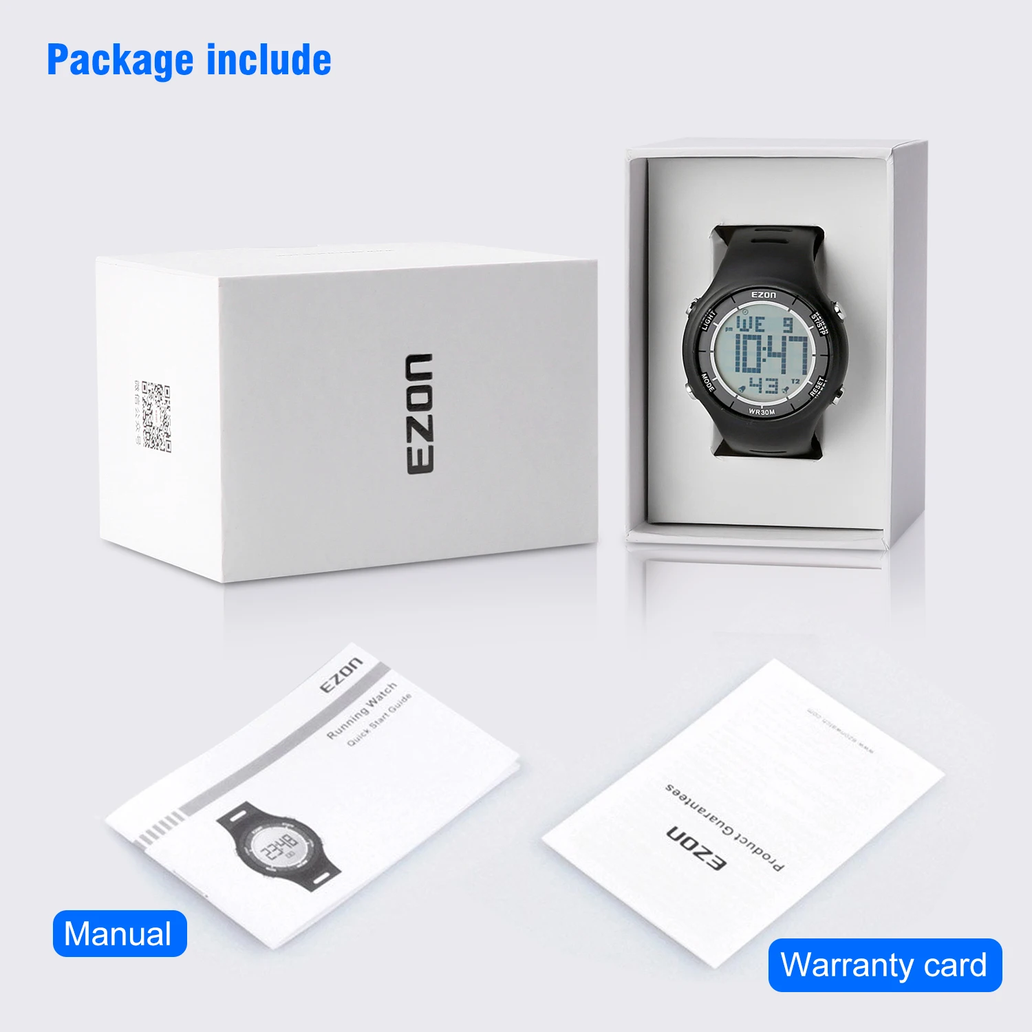 Часы наручные EZON L008 мужские/женские спортивные водонепроницаемые Модные