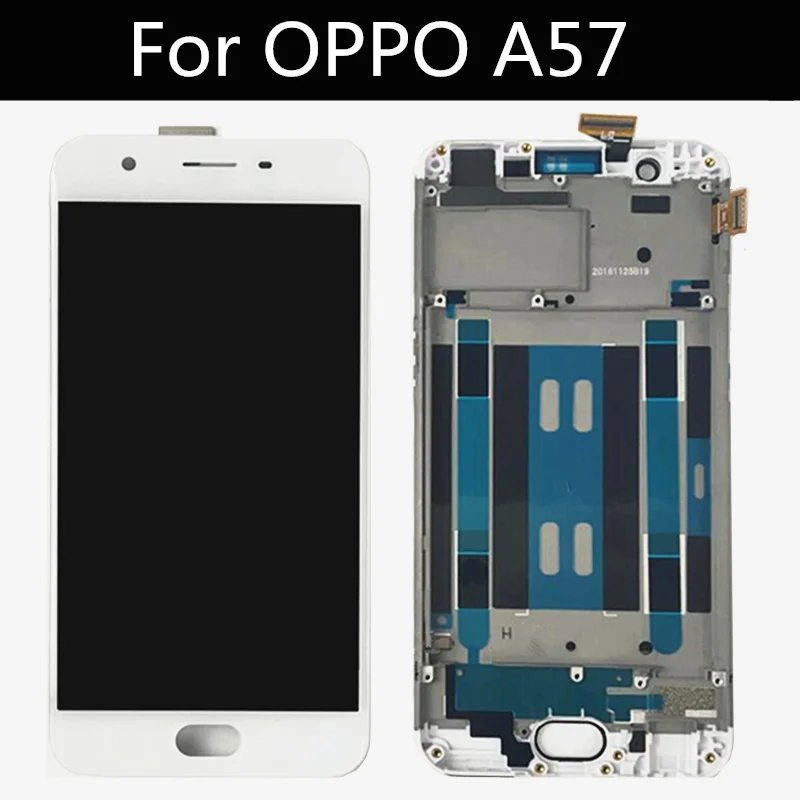 

5.2 inch For OPPO A57 lcd & F3 Lite LCD Display+Touch Screen Wit frame Digitizer Assembly Replacement for OPPO A57M LCD
