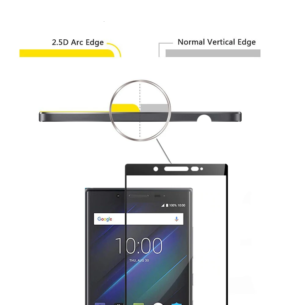 Для Blackberry KEY2 Le KEYTWO полное покрытие 0,3 мм 2.5D 9H закаленное стекло-экран Защитная цветная кожа ЖК-пленка