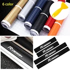 Наклейки на пороги из углеродного волокна для стайлинга автомобилей, эмблема R для Volvo RDESIGN T6 AWD, 4 шт.