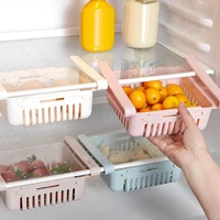 1pcs refrigerator organizer fridge food organizer adjustable storage rack storage drawer container box rack fridge storage shelf