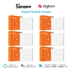 1-30 шт SONOFF SNZB-01 Zigbee Мини DIY умный переключатель Сенсор ниже Мощность уведомления через приложение eWeLink SONOFF ZBBridge требуется