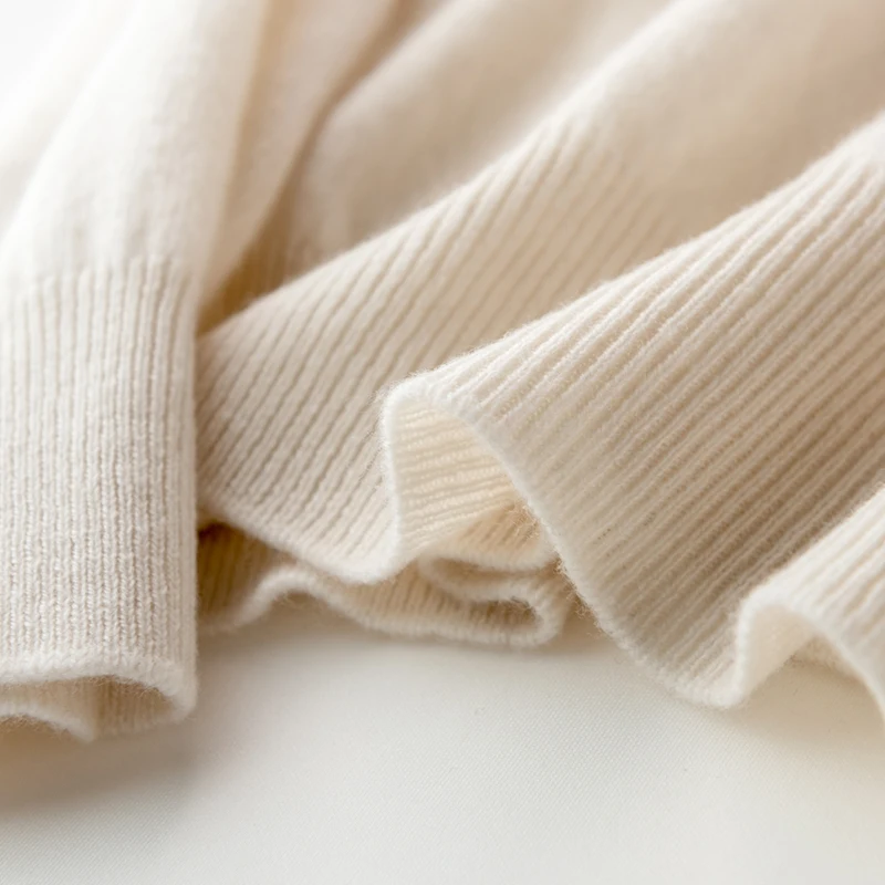 Свитер с круглым вырезом женский осенне-зимний новый однотонный Простой Модный