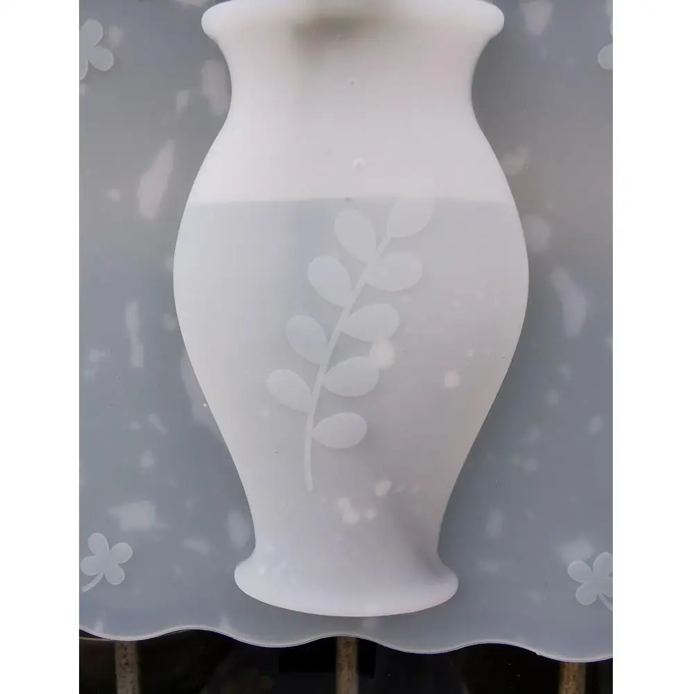 Творческие настенные силиконовые наклейка в виде вазы бесшовный кожзам