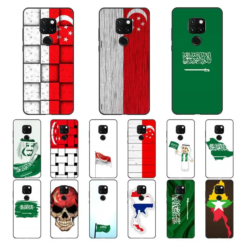 

Babaite Singapore Saudi Arabia flay Phone Case Hull for samsunga30 s 40 s8 20 huaweinova7pro 8x p30lite honor 10i redminote8pro