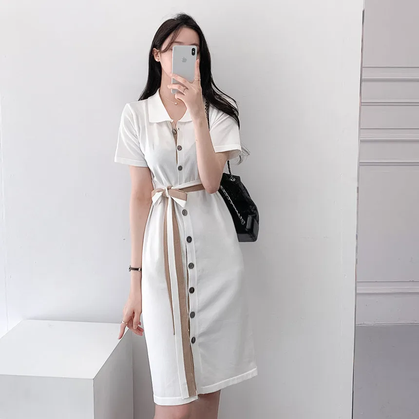 

2021 Plus Size Summer Shirt Dress Evening Female Vintage Dress Party Oversize Short Sleeve Beach Women Dresses Robe Vestido Prom